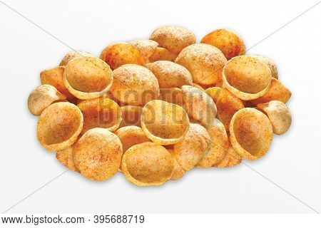 Crispy And Crunchy Salty Wheat Cup & Katori, Vatka, Moon Chips, Vatki, Fryums Or Frymus, Snack Food,