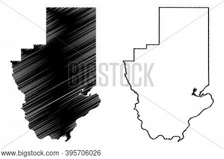 Hancock County, Mississippi (u.s. County, United States Of America, Usa, U.s., Us) Map Vector Illust