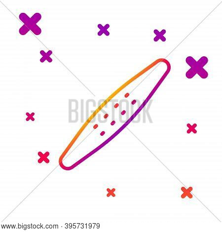 Color Line Nail File Pet Icon Isolated On White Background. Professional Treatment At Home Grooming 