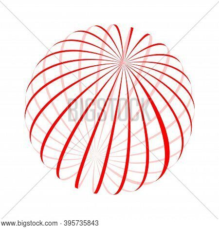 Technology Vector Spheres. Digital Hud Element Consisting Of Lines.