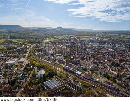 View On Metzingen In Southern Germany - The City Is Known For Its Huge Factory Outlet With Well Know