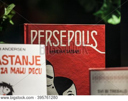 Belgrade, Serbia - October 14, 2020: Persepolis Comic Strip Book For Sale In A Bookstore. Written By