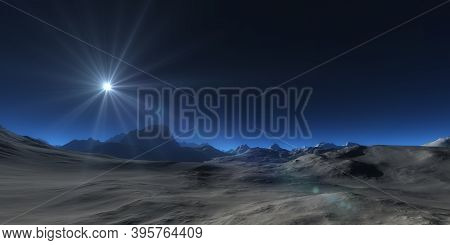 Mountain Plateau Abstract Landscape Panorama