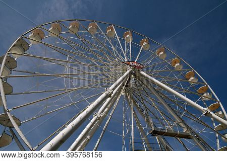 Sturgis, South Dakota, August 16, 2020:  Rcsfun, Or Ray Cammack Shows, The Huge Wheel  Appeared At T