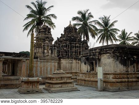 Beautiful Ancient And Historical Temple In Avani, Karnataka, India
