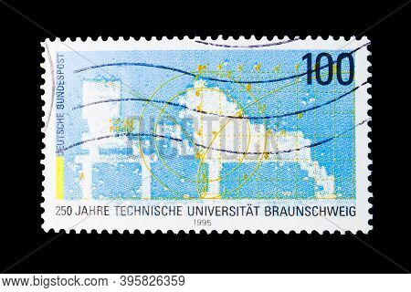 Germany - Circa 1995 : Cancelled Postage Stamp Printed By Germany, That Shows Computer Image Of Term