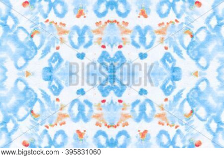 Seamless Snake Skin Pattern. Python Or Cobra Wild Surface. Trendy Jungle Illustration. Blue And Whit