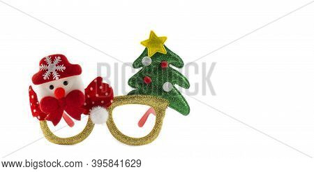 Holiday Christmas Background. Christmas Background. Christmas Card Background. Christmas Glasses Wit