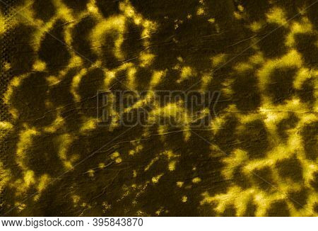 Snake Skin Pattern. Gold Or Yellow Color. Python Leather Animal Print. Artistic Painted Fabric Templ