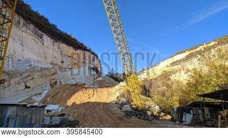 marble quarries in Botticino in northern Italy