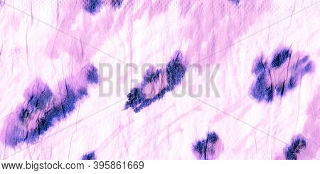 Leopard Print. Purple, Blue And Pink. Drawn By Hand Exotic Textile Design. Fashion African Jungle An