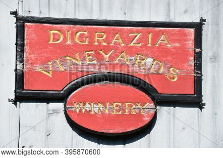 Brookfield, Ct - Aug 8: Digrazia Vineyards In Brookfield, Connecticut, As Seen On Aug 8, 2020.
