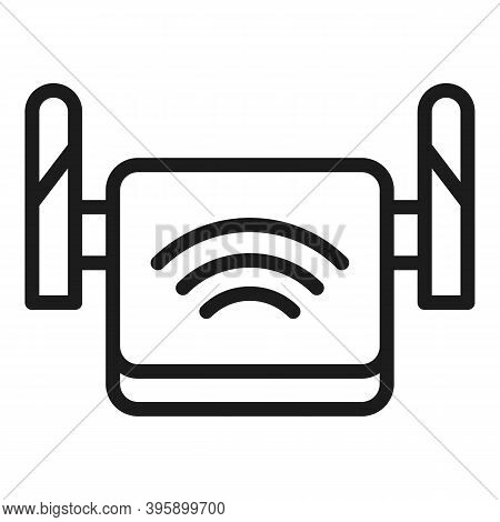 Access Point Modem Icon. Outline Access Point Modem Vector Icon For Web Design Isolated On White Bac