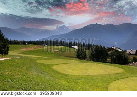 Mountain Golf Course In Crans-montana