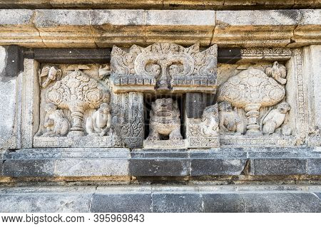 Bas-relief In Prambanan Or Rara Jonggrang, A 9th-century Hindu Temple Compound In Yogyakarta, Indone