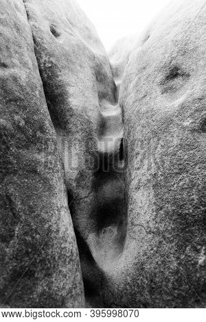 Close-up Of Elephant Sandstone Rocks, Sloni Kameny, Near Jitrava In Lusatian Mountains, Czech Republ