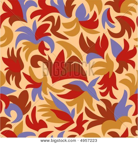 Teste padrão Floral retrô