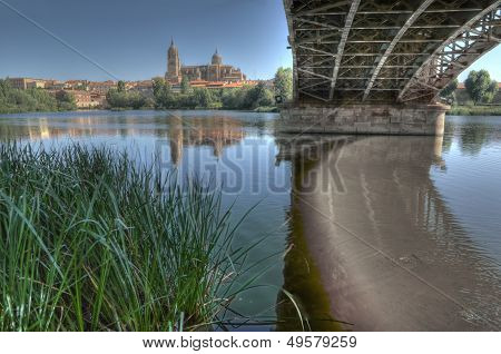 Under The Bridge Of Sanchez Fabres In Salamanca