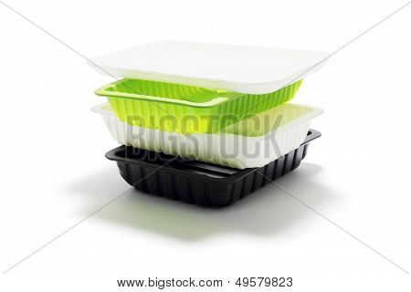 Stack Of Food Trays