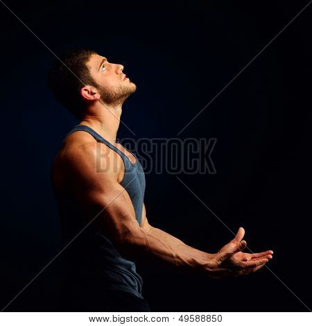 sportliche junge Mann portrait