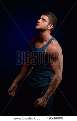 sportliche junge Mann portrait