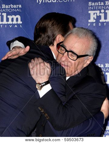 SANTA BARBARA - FEB 6:  Martin Scorsese, Leonardo DiCpario at the Santa Barbara International Film Festival Honors Scorsese & DiCaprio at Arlington Theater on February 6, 2014 in Santa Barbara, CA