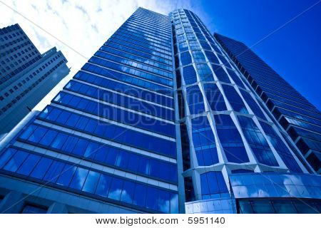 Blue Glass Business Skyscraper