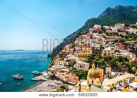 Picturesque Amalfi Coast. Positano, Italy