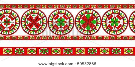 Russian traditional ornament of Severodvinsk region