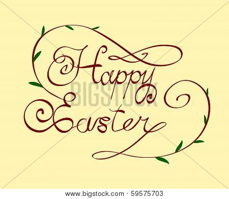 HAPPY EASTER hand lettering