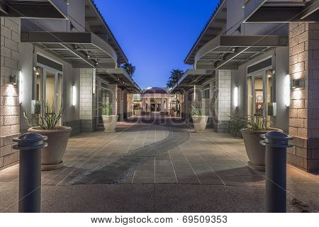 Downtown Scottsdale Arizona in the Old Town District.