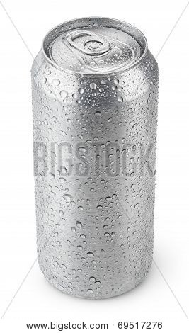 500 Ml Aluminum Can With Water Drops