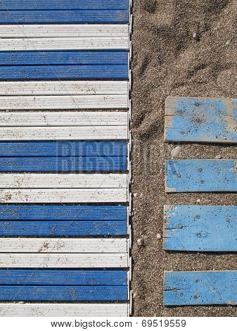 Beach Plastic Path And Planks