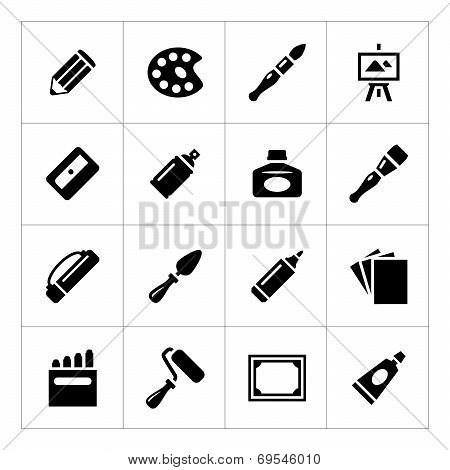 Set Icons Of Art