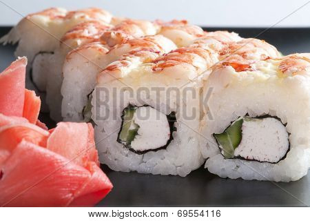 Japanese Sushi Rice Shrimp;