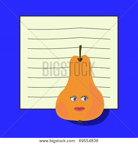 Note pad -  pear