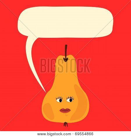 Communication bubble - pear