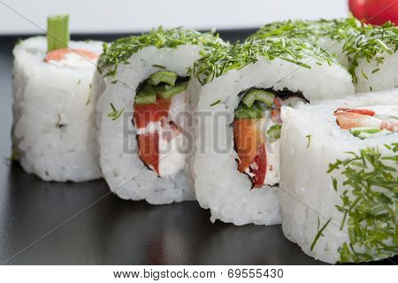White Japanese Sushi