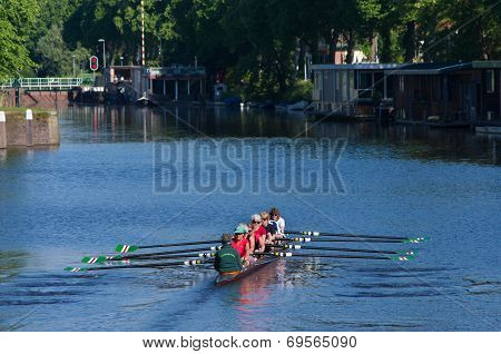 Rowers In Canal