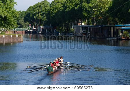 Rowers In Canal