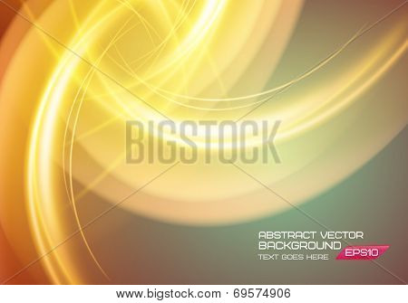 Abstract soft waves light lines vector background