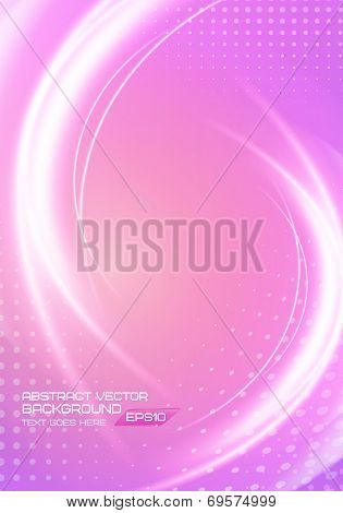 Abstract soft waves light lines vector background