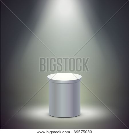 Blank Columnar Stage