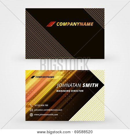 Creative business card vector design print template