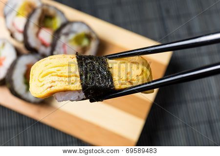 Close Up Of Sushi, Japanese Seafood