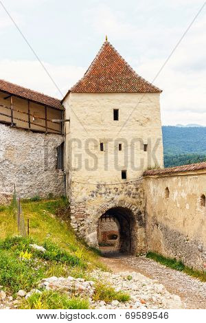 Medieval Fortress In Rasnov, Transylvania, Romania