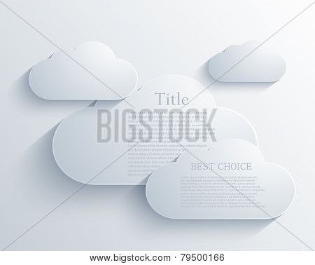Vector cloud design element