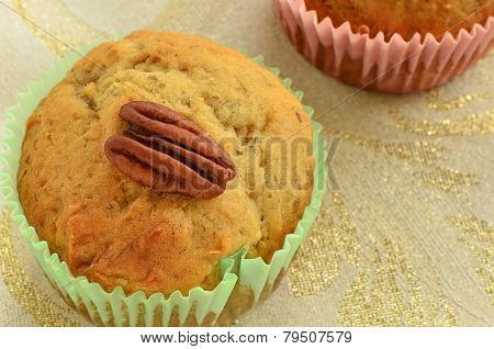 Gluten Free Banana Pecan Muffins