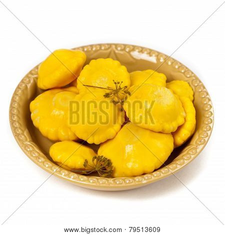Pickled Pattypan Squash