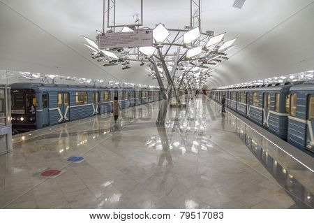 New Metro Station Troparevo, Opened Day Before